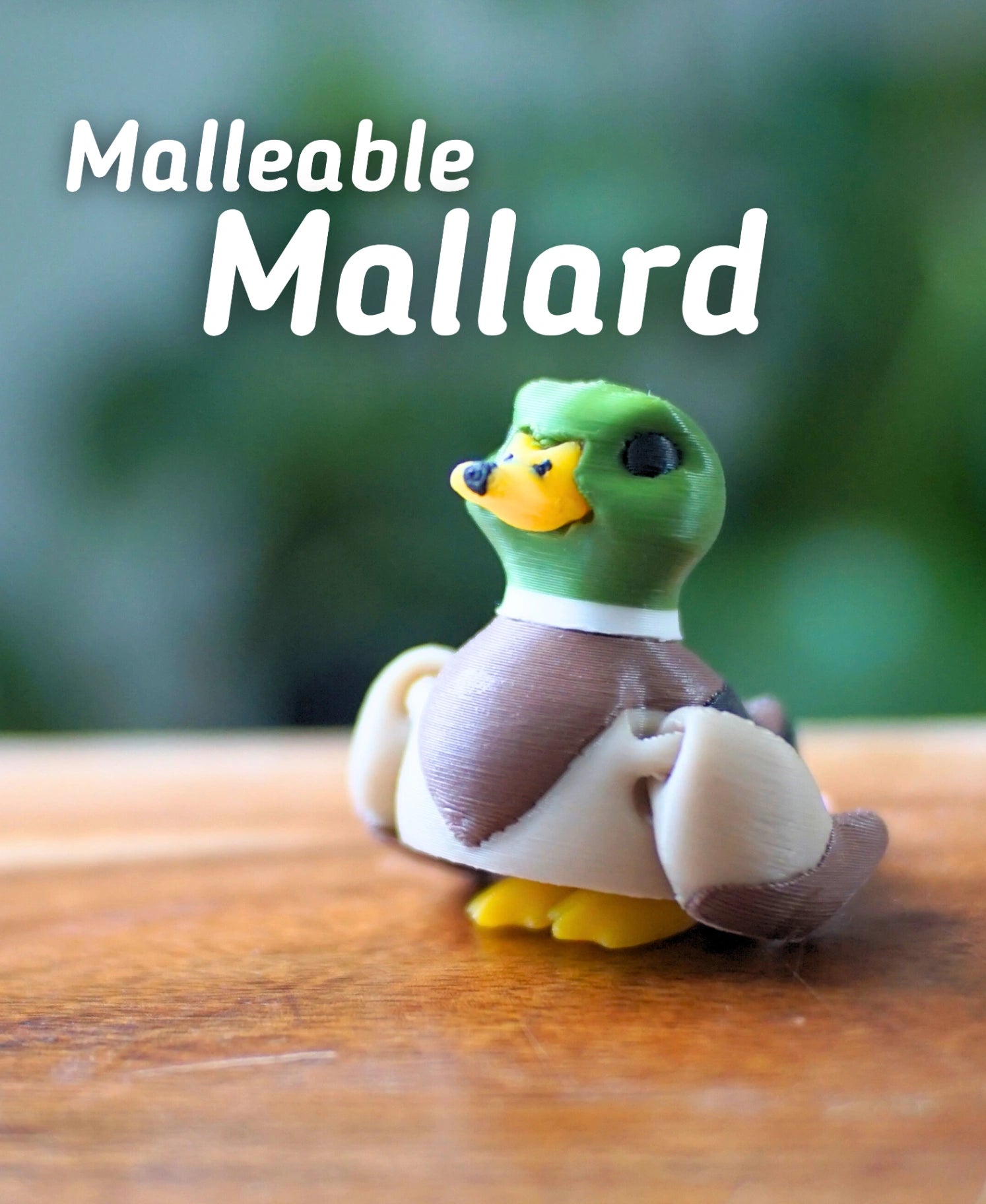 Malleable Mallard - Fidget Toy/Keychain