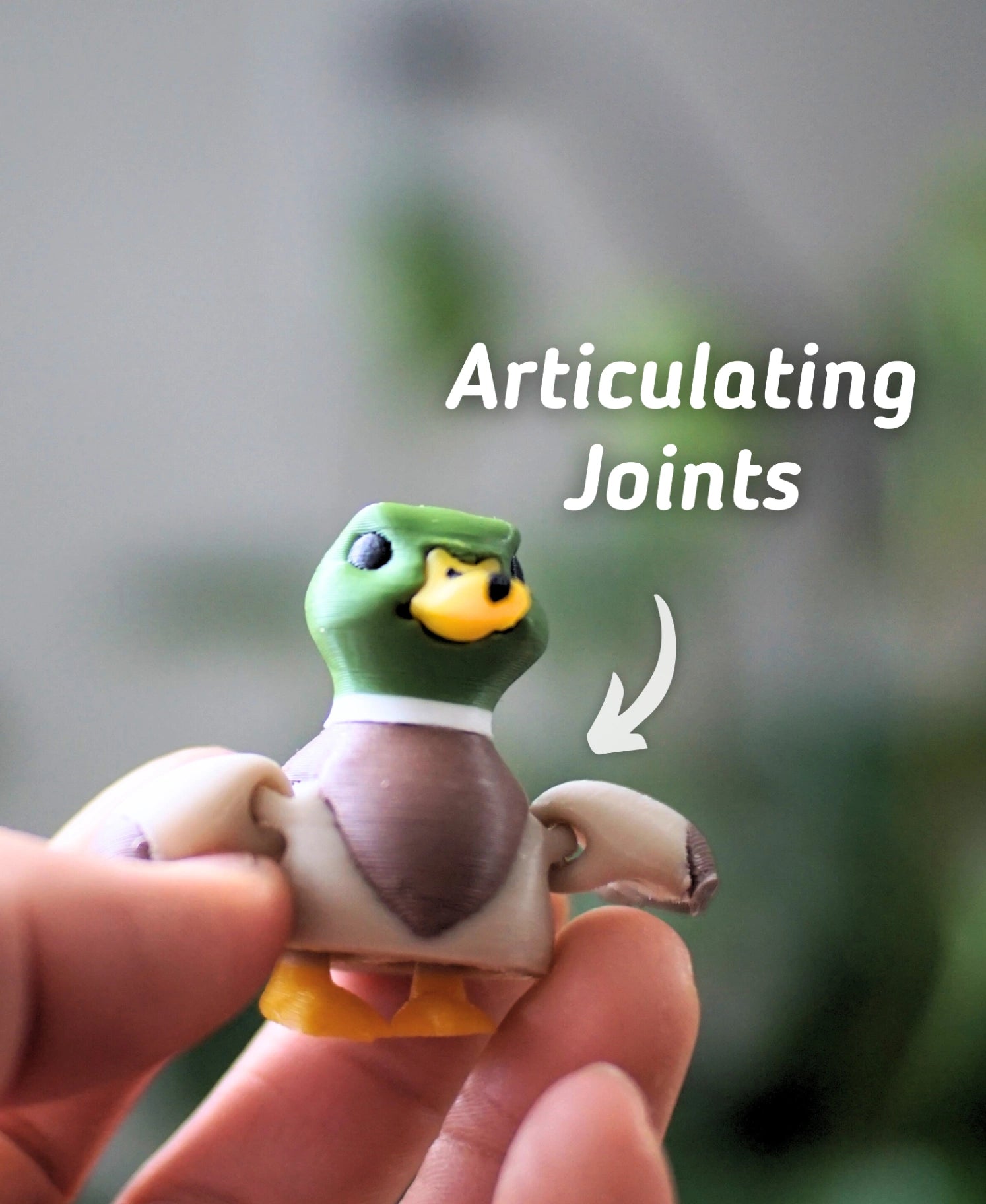 Malleable Mallard - Fidget Toy/Keychain