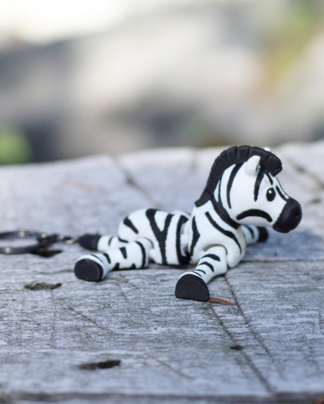 Zany Zebra - Articulating Fidget Toy/Keychain