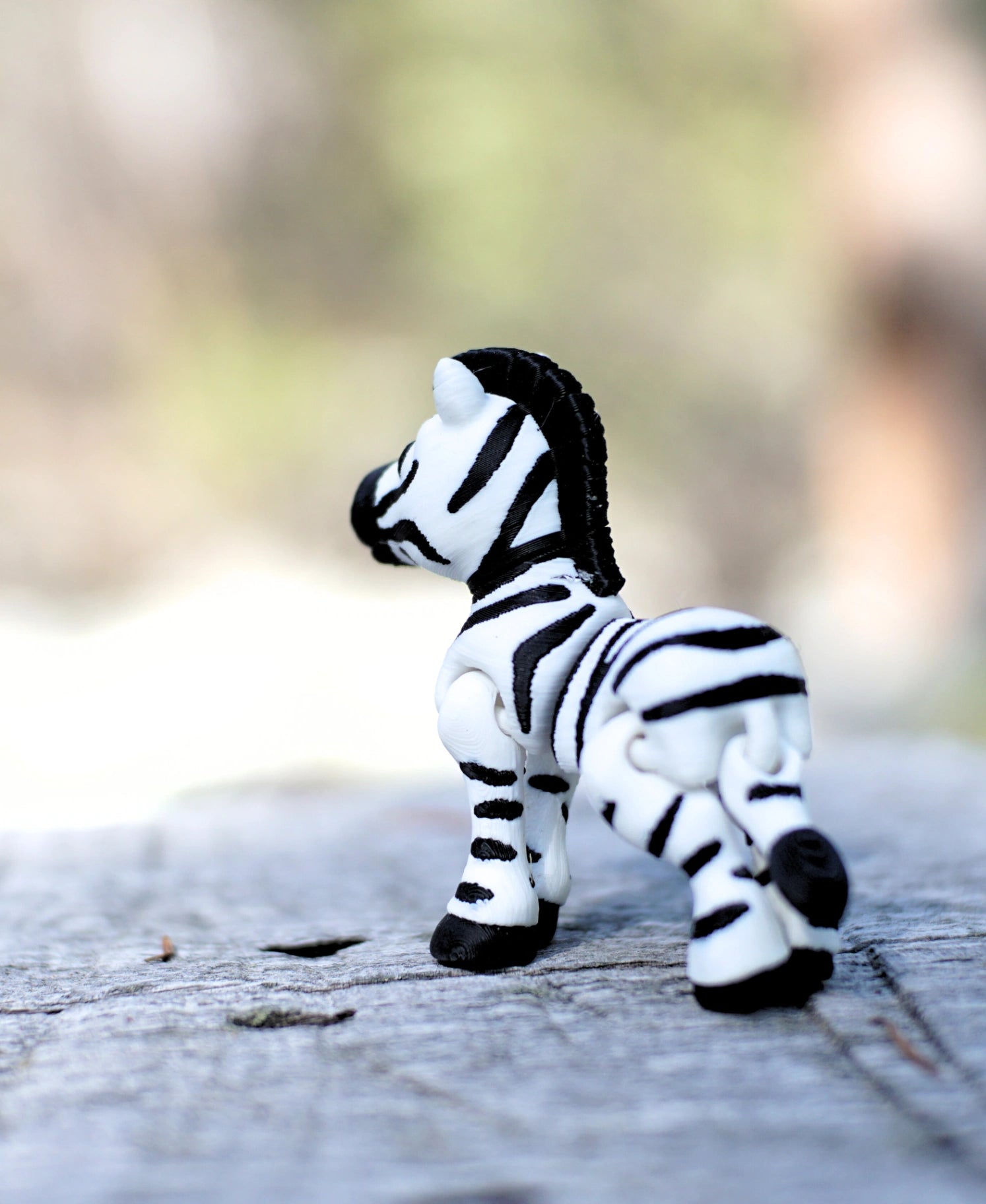 Zany Zebra - Articulating Fidget Toy/Keychain