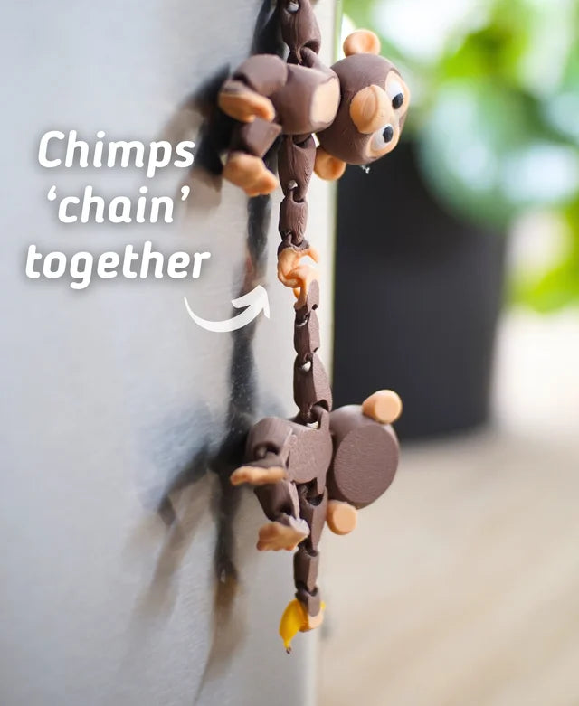 Chaining Chimp - Fidget Toy/Keychain/Magnet
