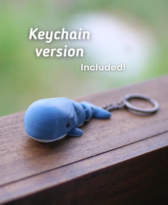 Wiggly Whale - Fidget Toy/Keychain