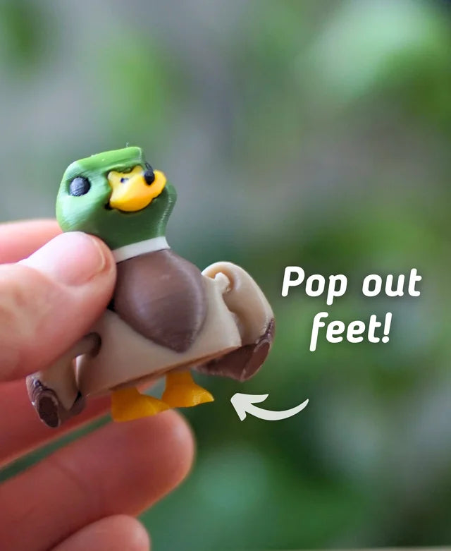 Malleable Mallard - Fidget Toy/Keychain