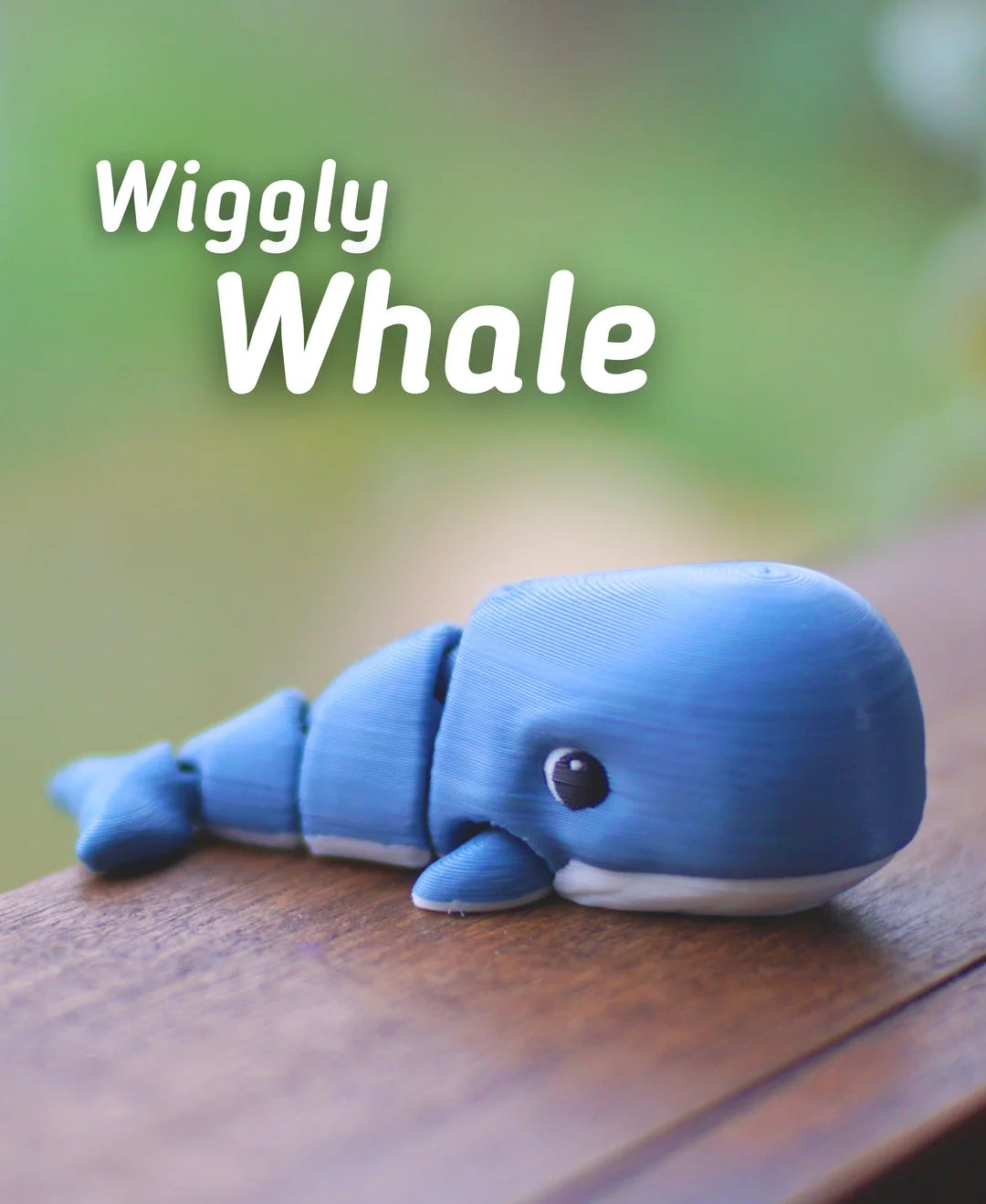 Wiggly Whale - Fidget Toy/Keychain