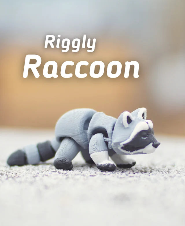 Riggly Raccoon - Fidget Toy/Keychain