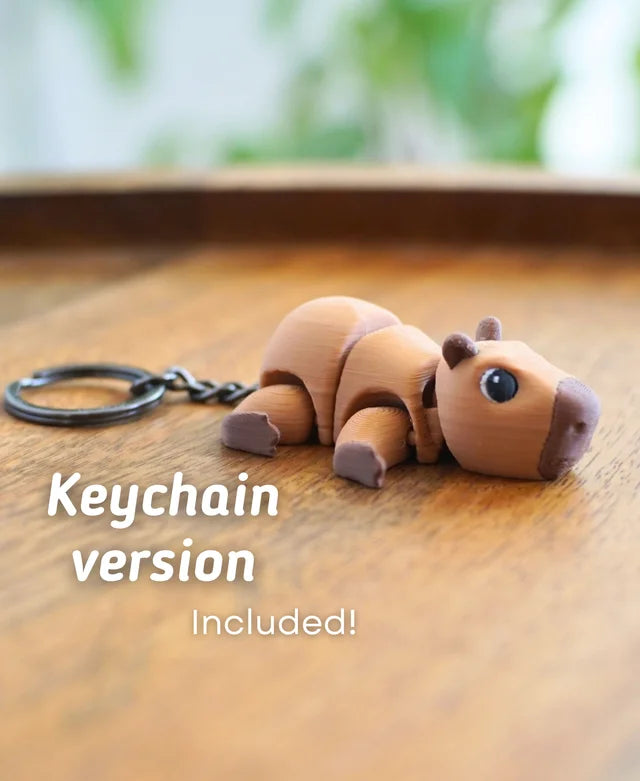 Clumsy Capybara - Fidget Toy/Keychain