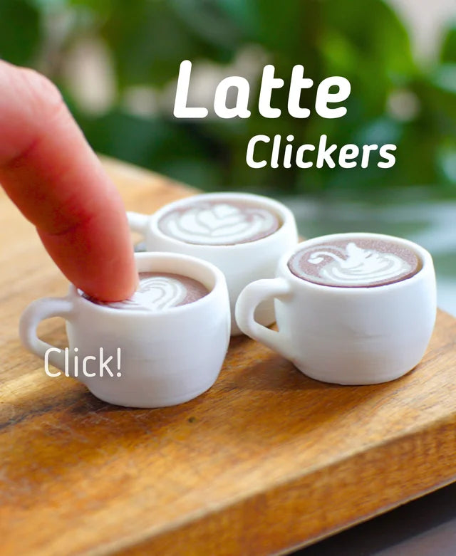 Latte Clicker - Fidget Toy/Keychain